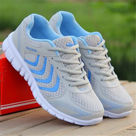 2020 new fashion hot breathable mesh men shoes lace-up comfortable casual