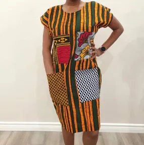 African Print (Ankara) Shift Dress