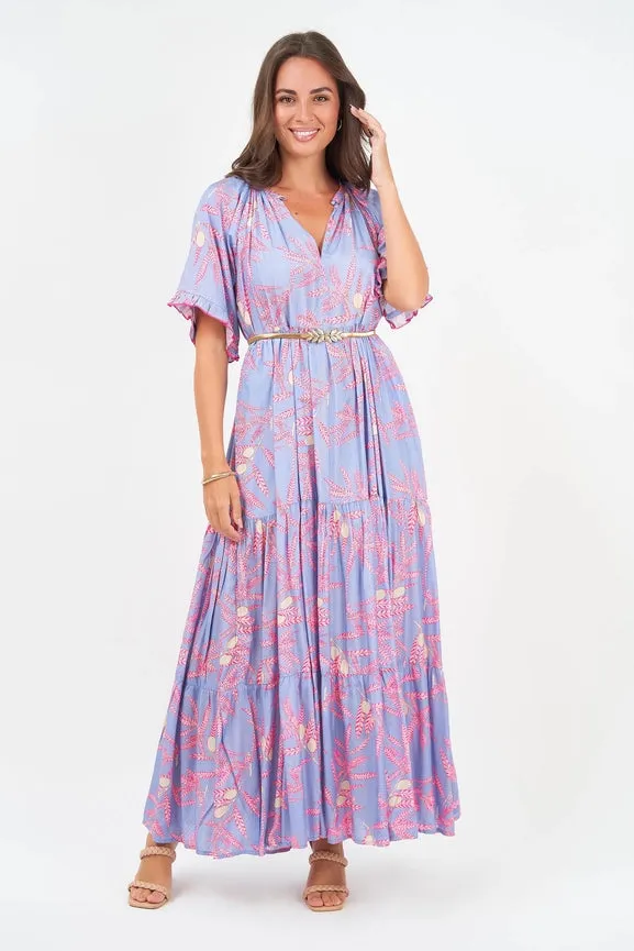 Amisha Short Sleeve Maxi Sakura