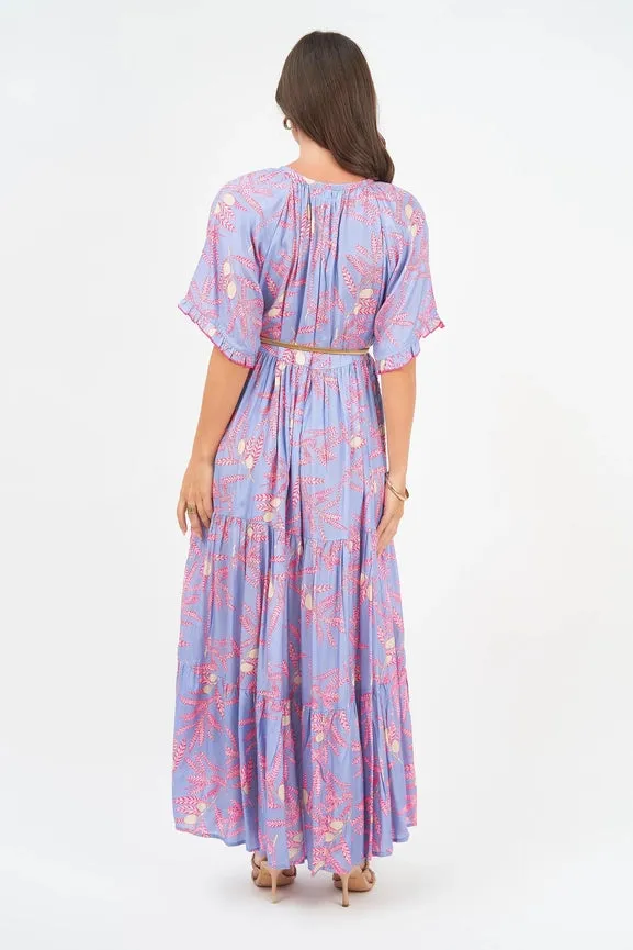 Amisha Short Sleeve Maxi Sakura