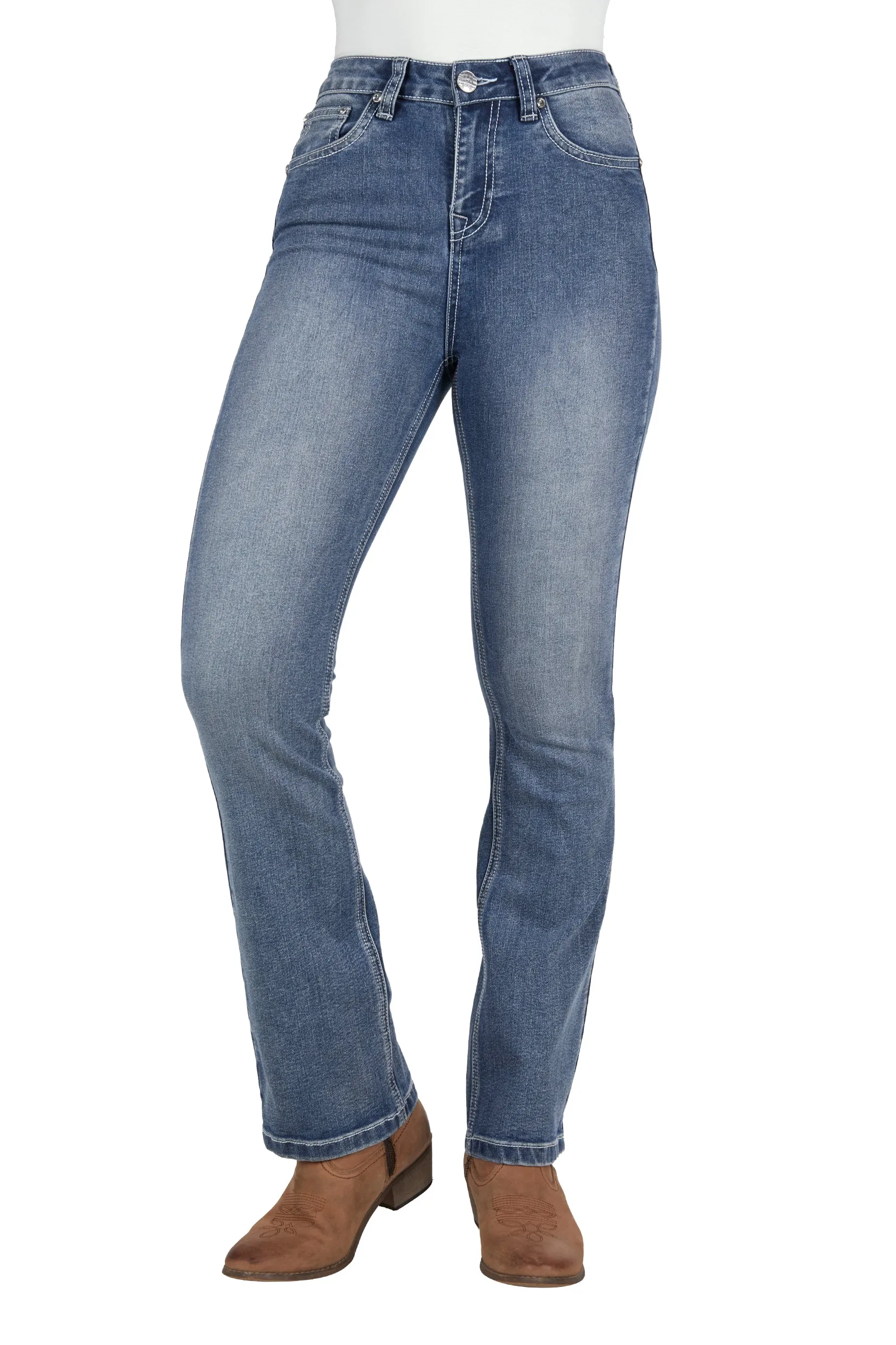 Amy High Rise Boot Cut Jean