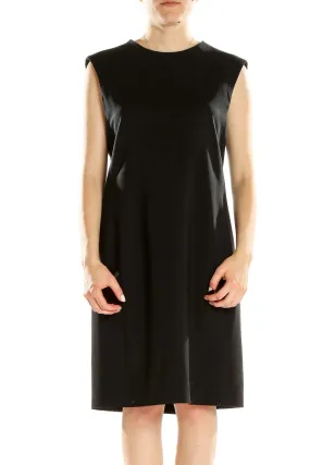 Black Sleeveless Shift Dress