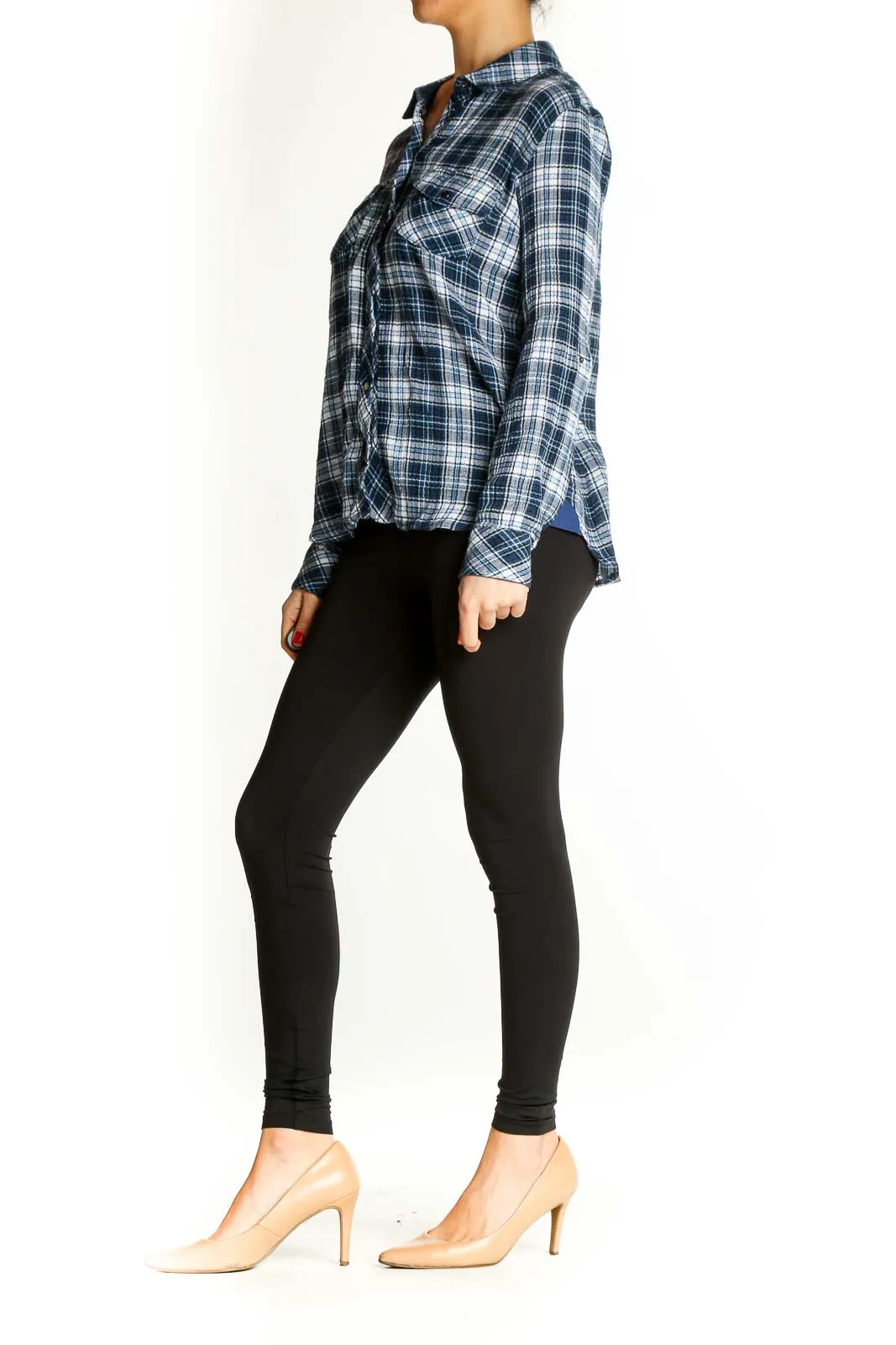 Blue Checkered Casual Shirt