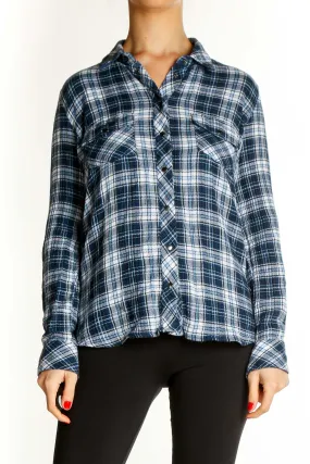 Blue Checkered Casual Shirt