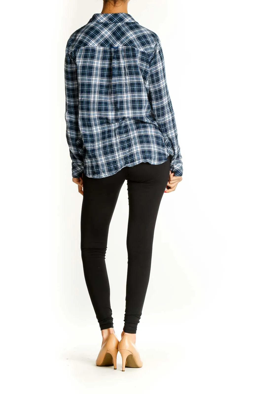 Blue Checkered Casual Shirt