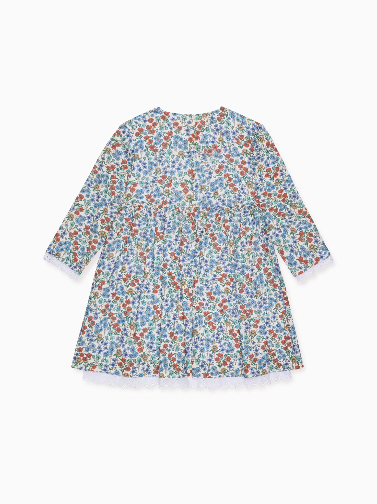 Blue Floral Paulina Girl Dress