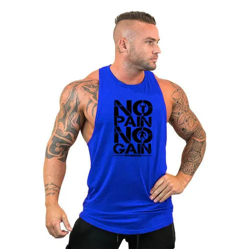 Brand Gyms Clothing Mens Bodybuilding Hooded Tank Top Cotton