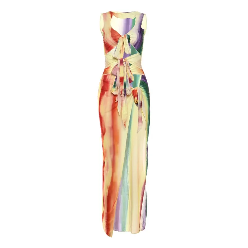 Bristol Ruffles Maxi Dress