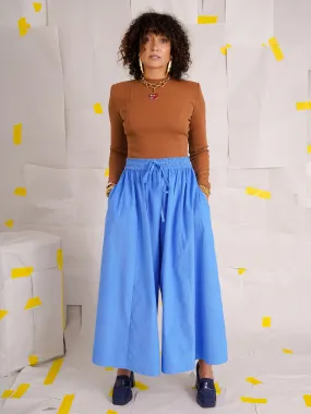 Charlie Blue Corduroy Palazzo Pants