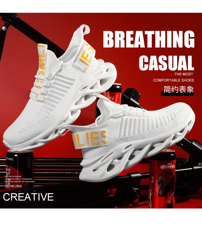 Comfortable White Running Sneakers