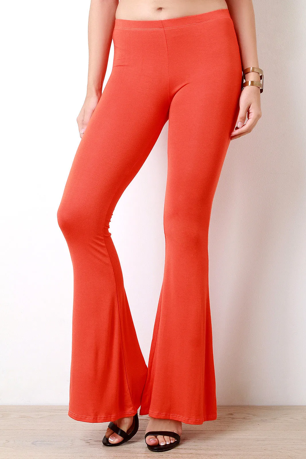 Flare Cut High Waisted Pants