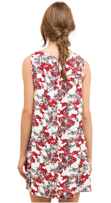 Floral Print Shift Dress