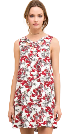 Floral Print Shift Dress