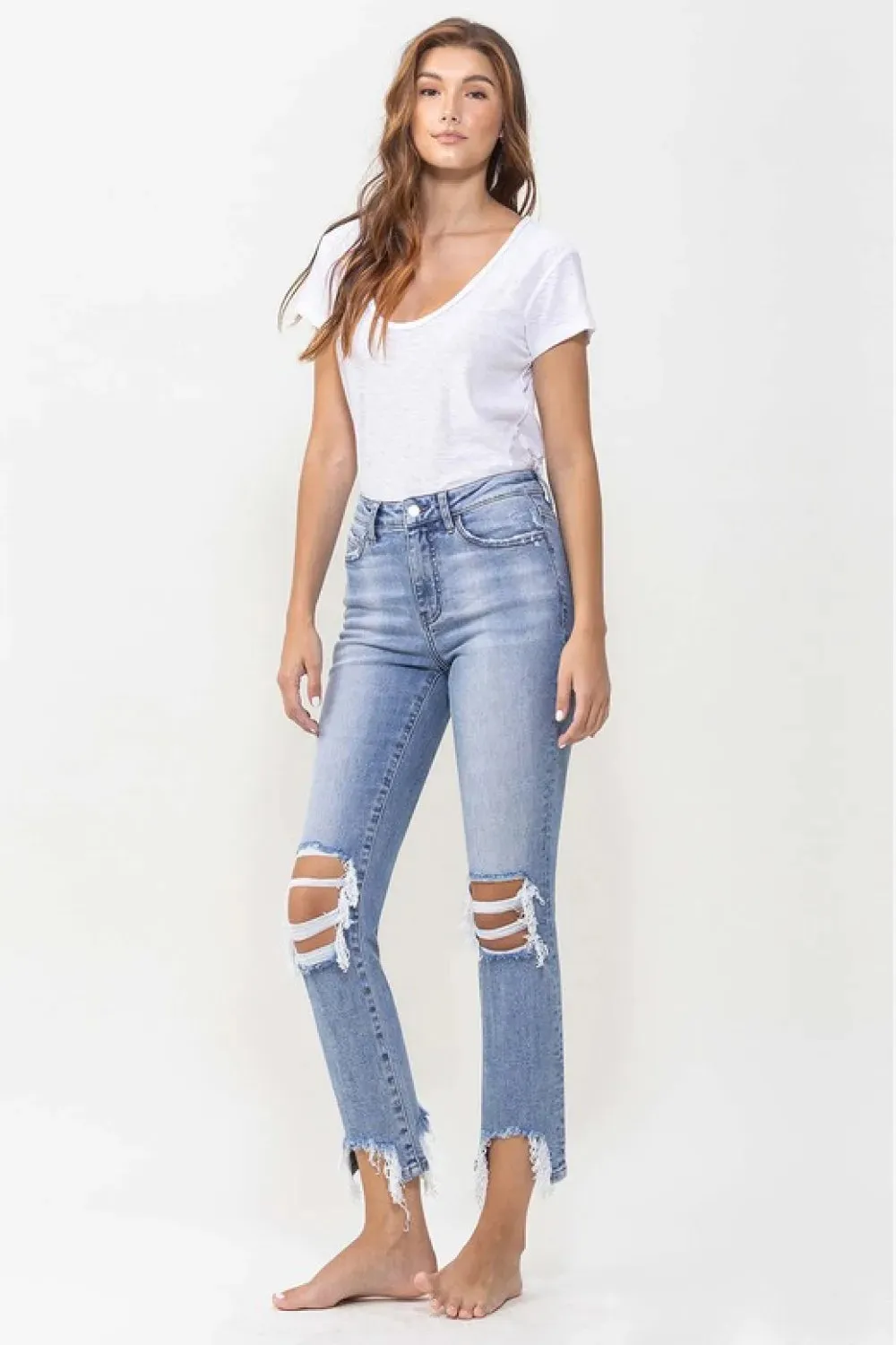 Full Size Courtney Super High Rise Kick Flare Jeans