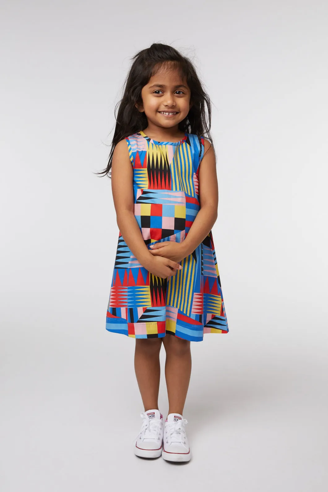 Geo Shift Kids Dress