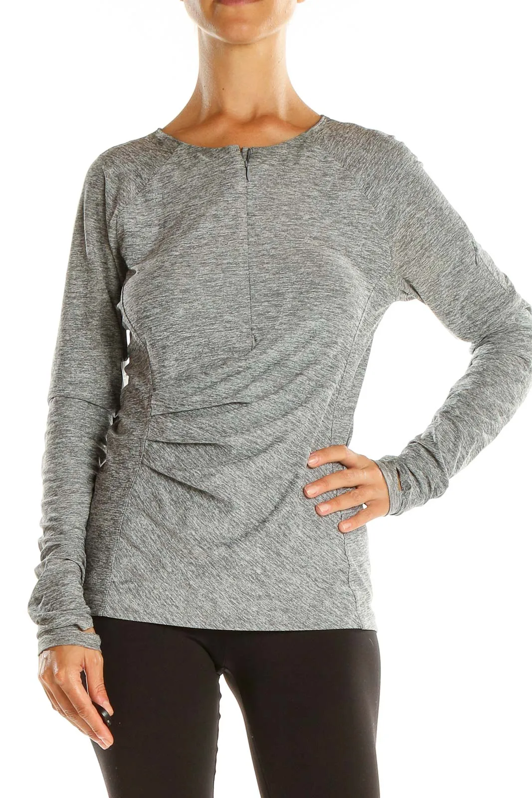 Gray Activewear Light Sweatshirt