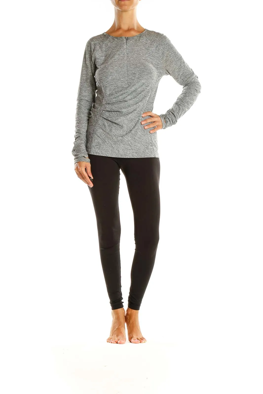 Gray Activewear Light Sweatshirt