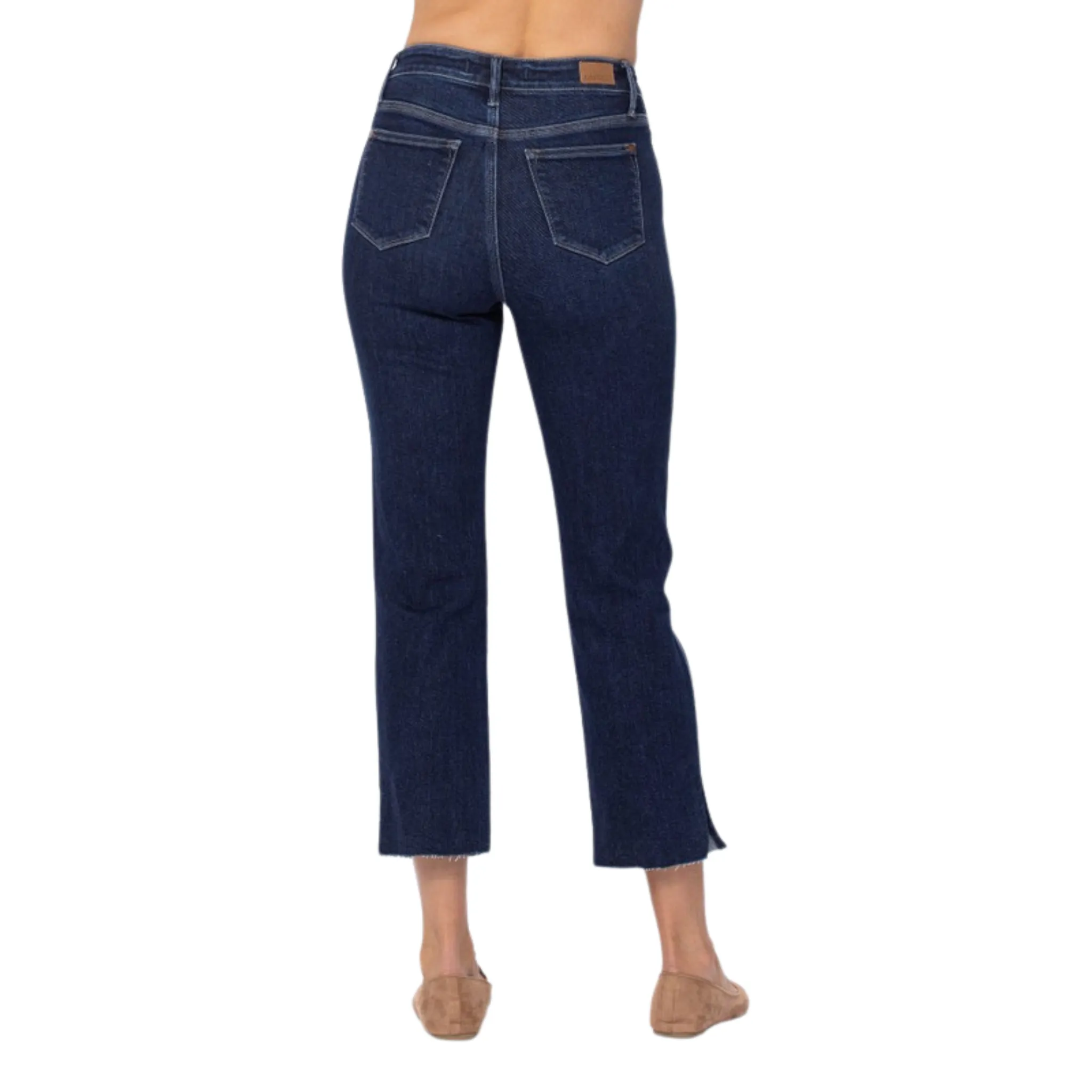 High Waisted Cropped Jeans