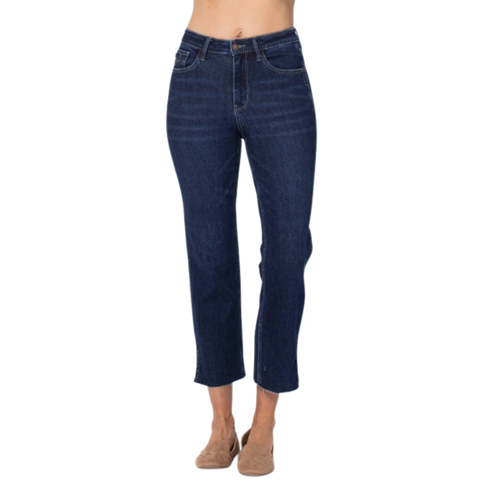 High Waisted Cropped Jeans