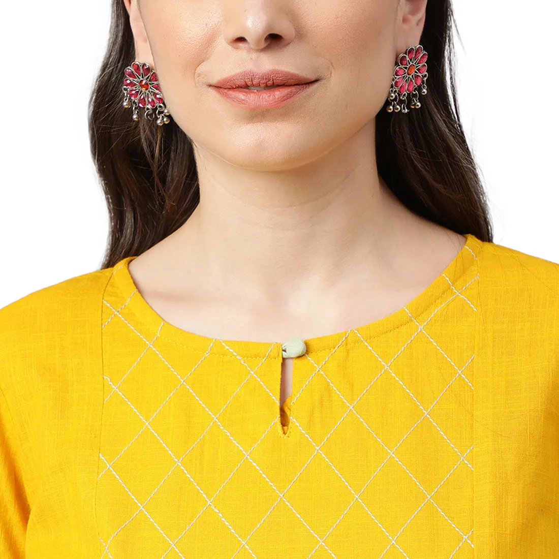 Idalia Cotton Kurta with Palazzo Pant