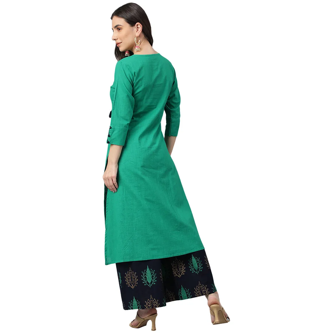 Idalia Cotton Kurta with Palazzo Pant