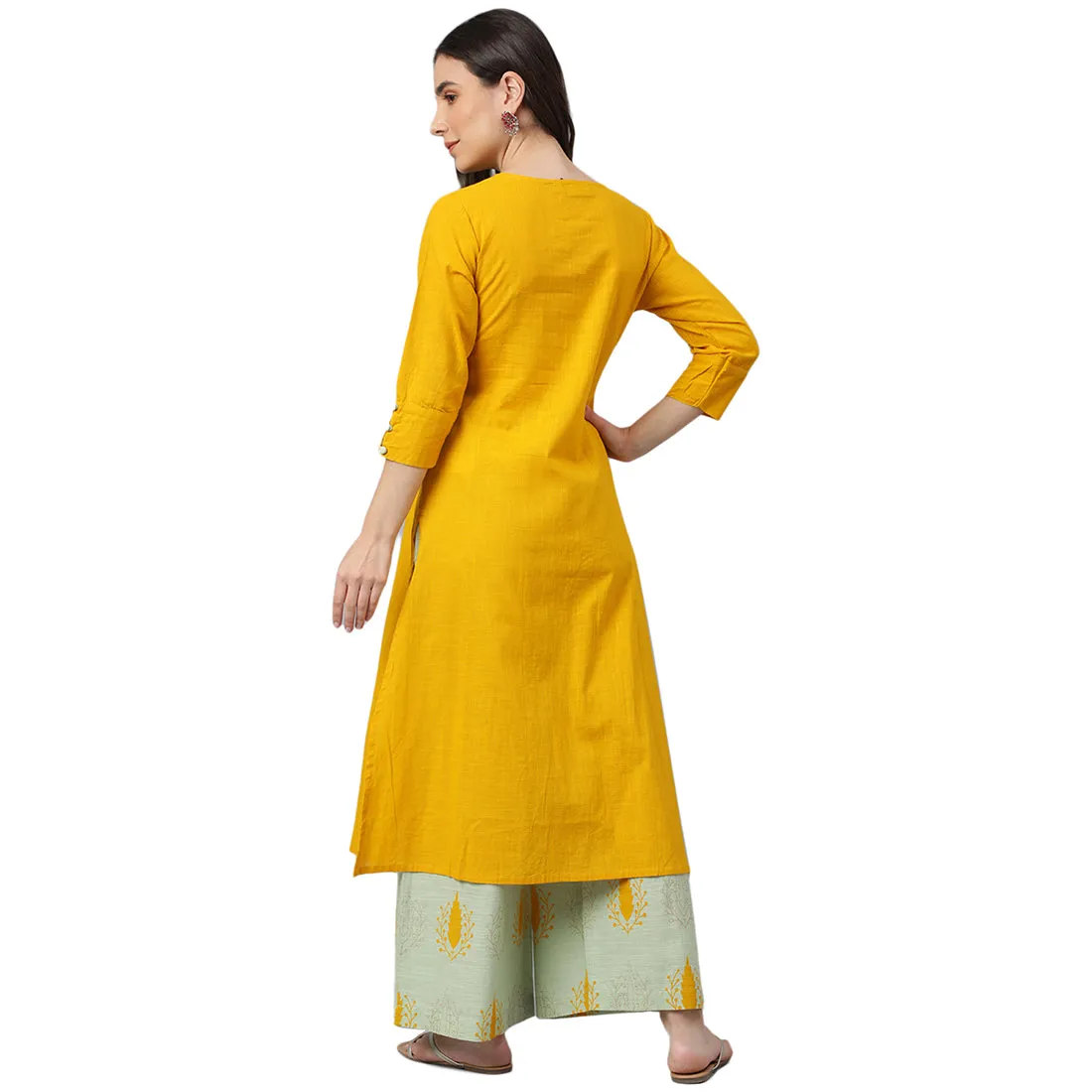 Idalia Cotton Kurta with Palazzo Pant