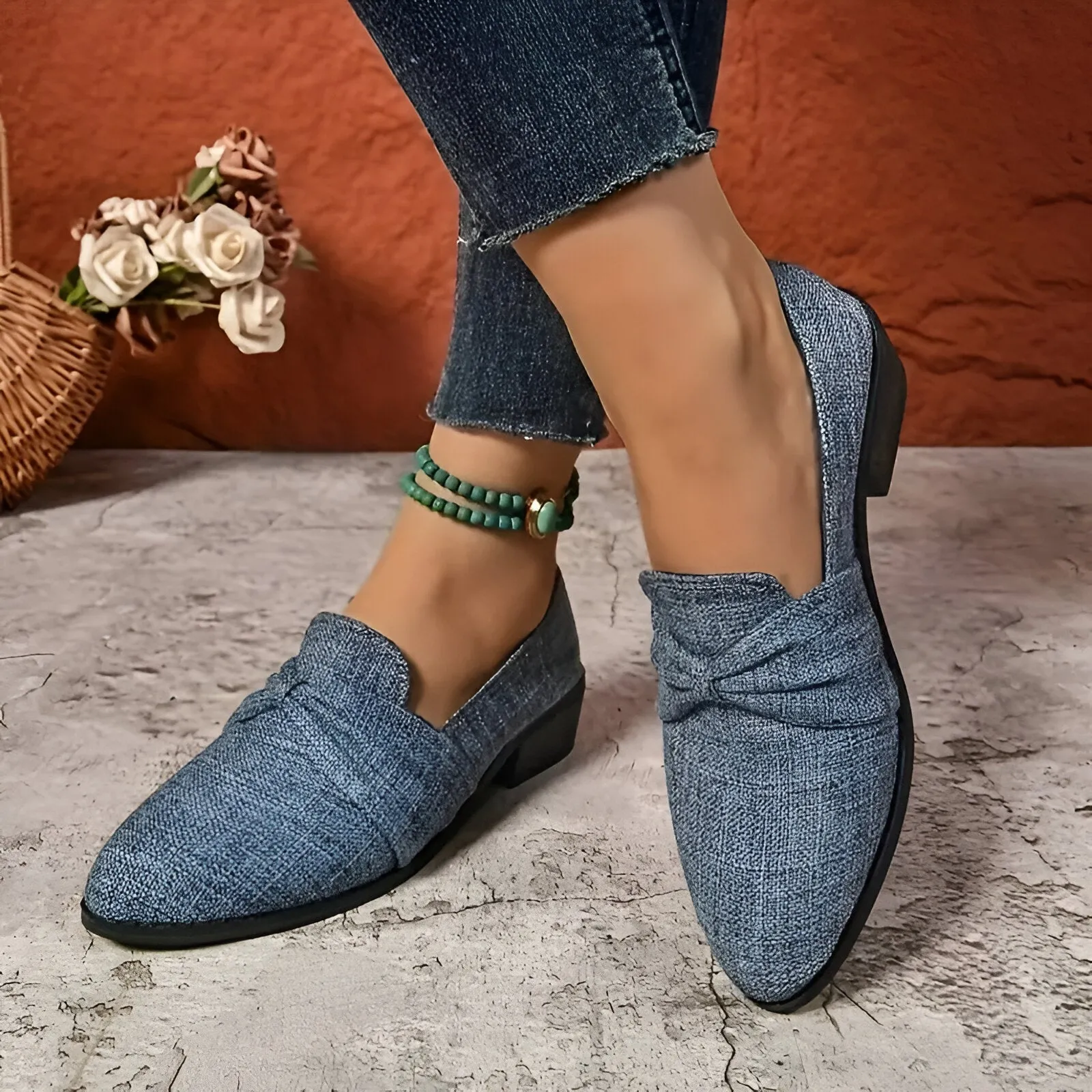 Ivyshape | Comfortable & Stylish Oxford Shoes With Bow Detail