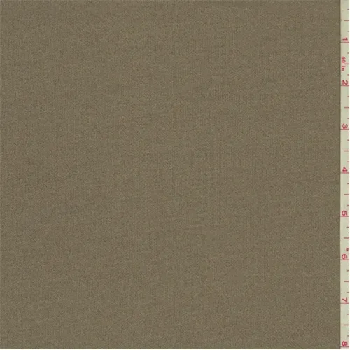 Light Brown Interlock Knit Fabric