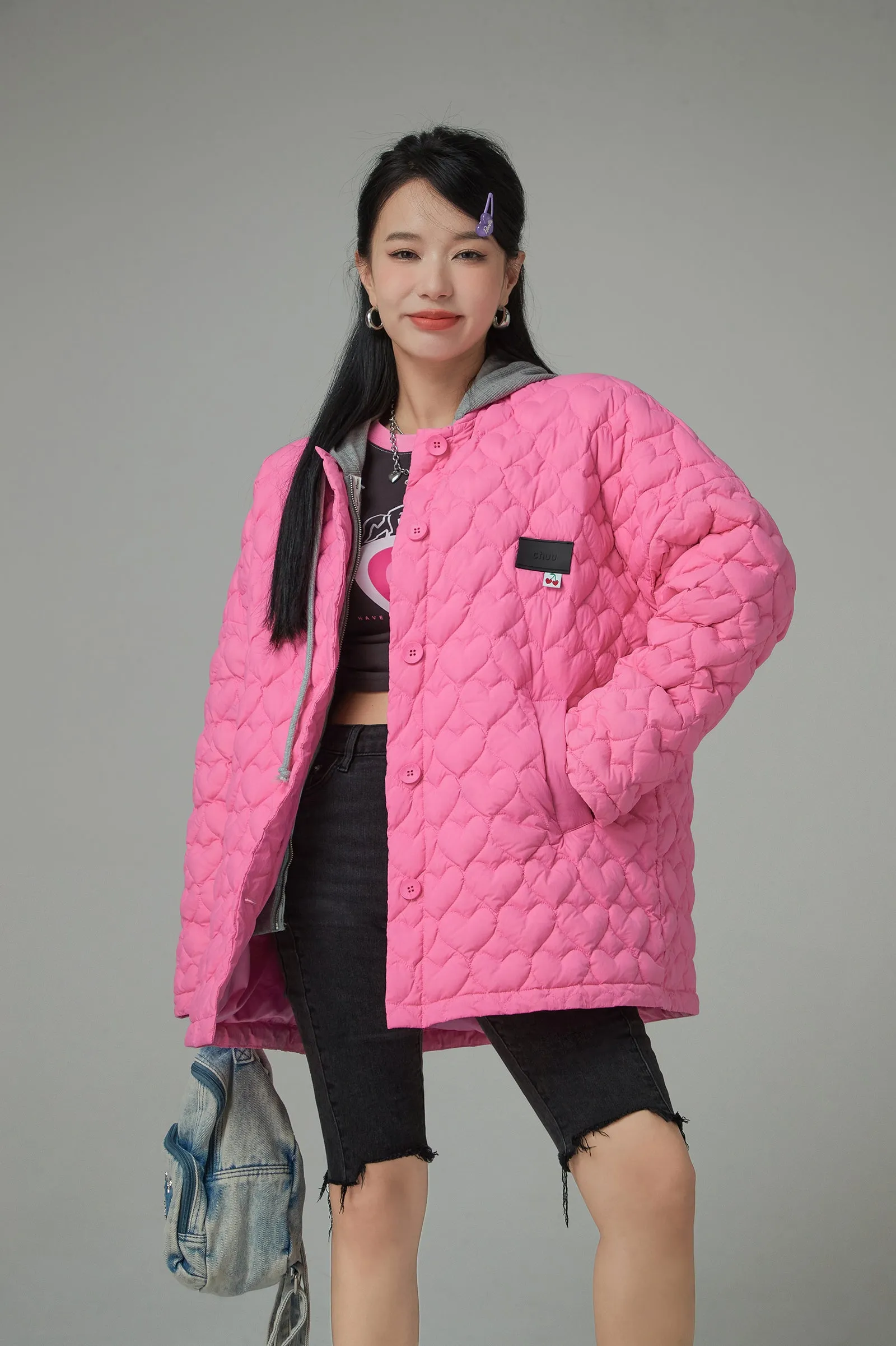 Light That Is Shining Loose-Fit Padded Jacket