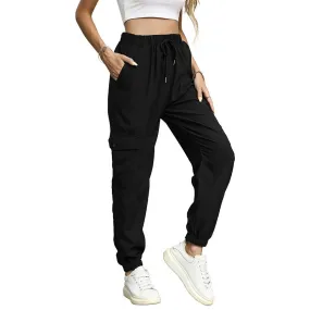 Long Solid Color Casual Elastic Ankle Banded Pants