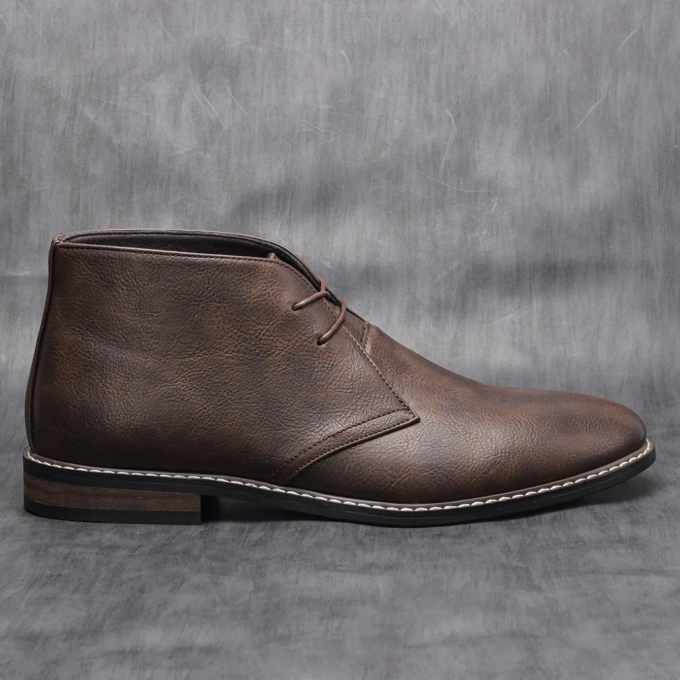 Men's Comfortable Vegan Leather Shoes with Stitching | Comfortable for All Seasons