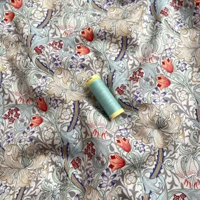 Morris Soft Green Cotton Lawn Fabric