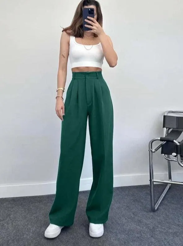 PALAZZO PANTS VERT