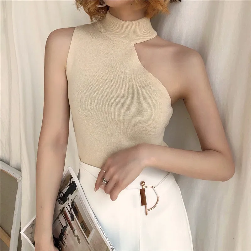 #PB Knitted Off Shoulder Top