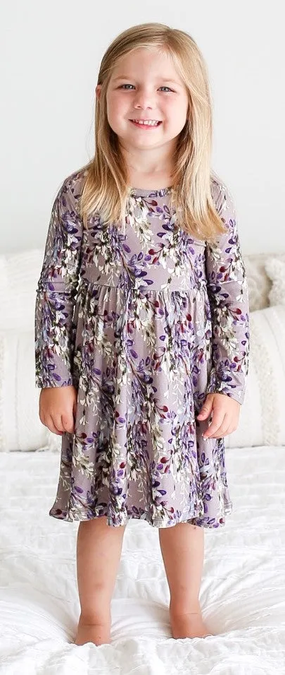 Posh Peanut Trinity Floral L/S Twirl Dress