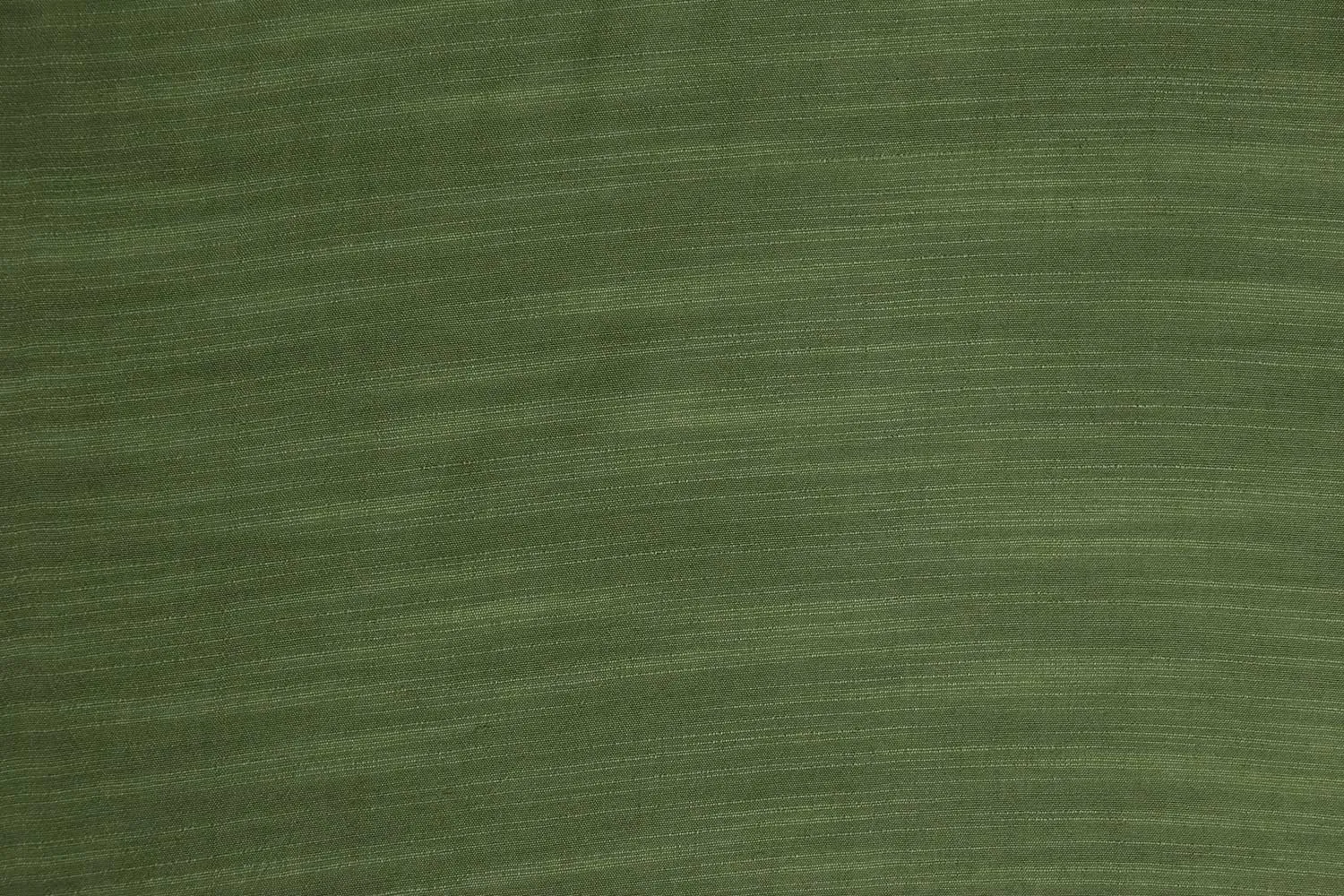 Precut of 1.5 Meters of Leaf Green Plain Textured Tussar Cotton Slub Fabric