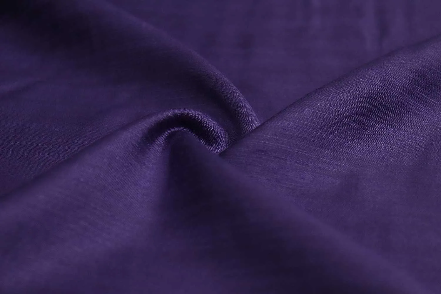 Purple Plain Textured Tussar Cotton Slub Fabric