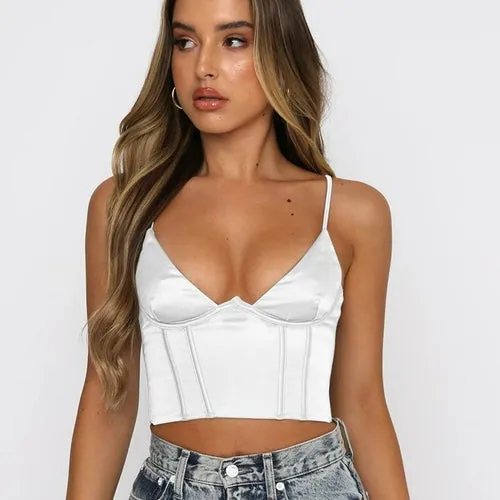 Sexy Women Crop Top Camis Club Slim Streetwear