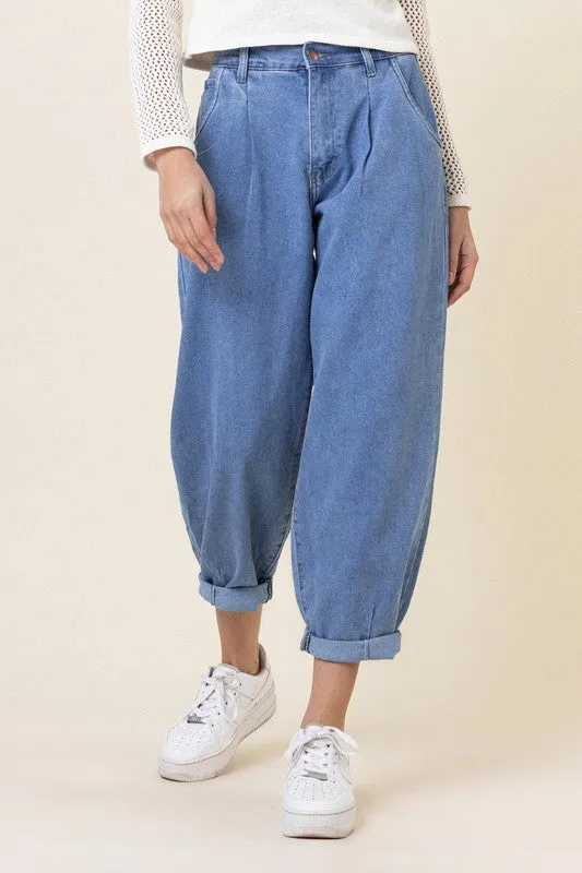 VIBRANT M.I.U. Slouchy High Waisted Jeans