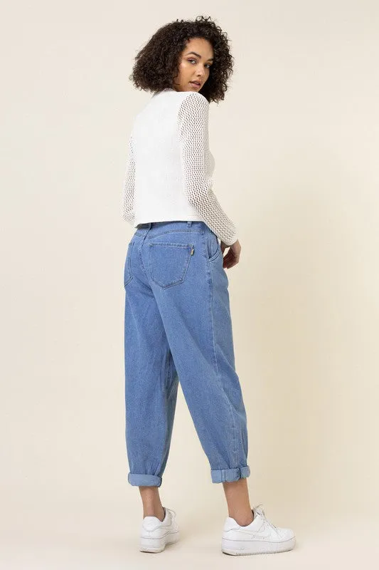 VIBRANT M.I.U. Slouchy High Waisted Jeans