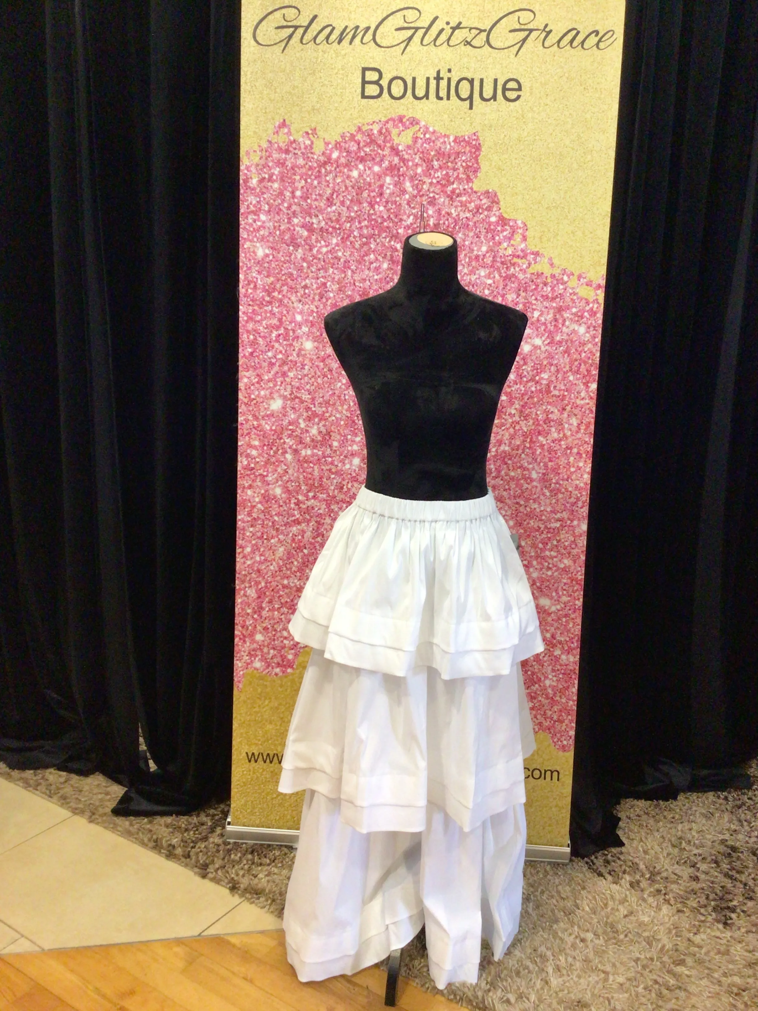 White Ruffled Wide Legged Bottoms (Outfit/Belt Sold Separately)