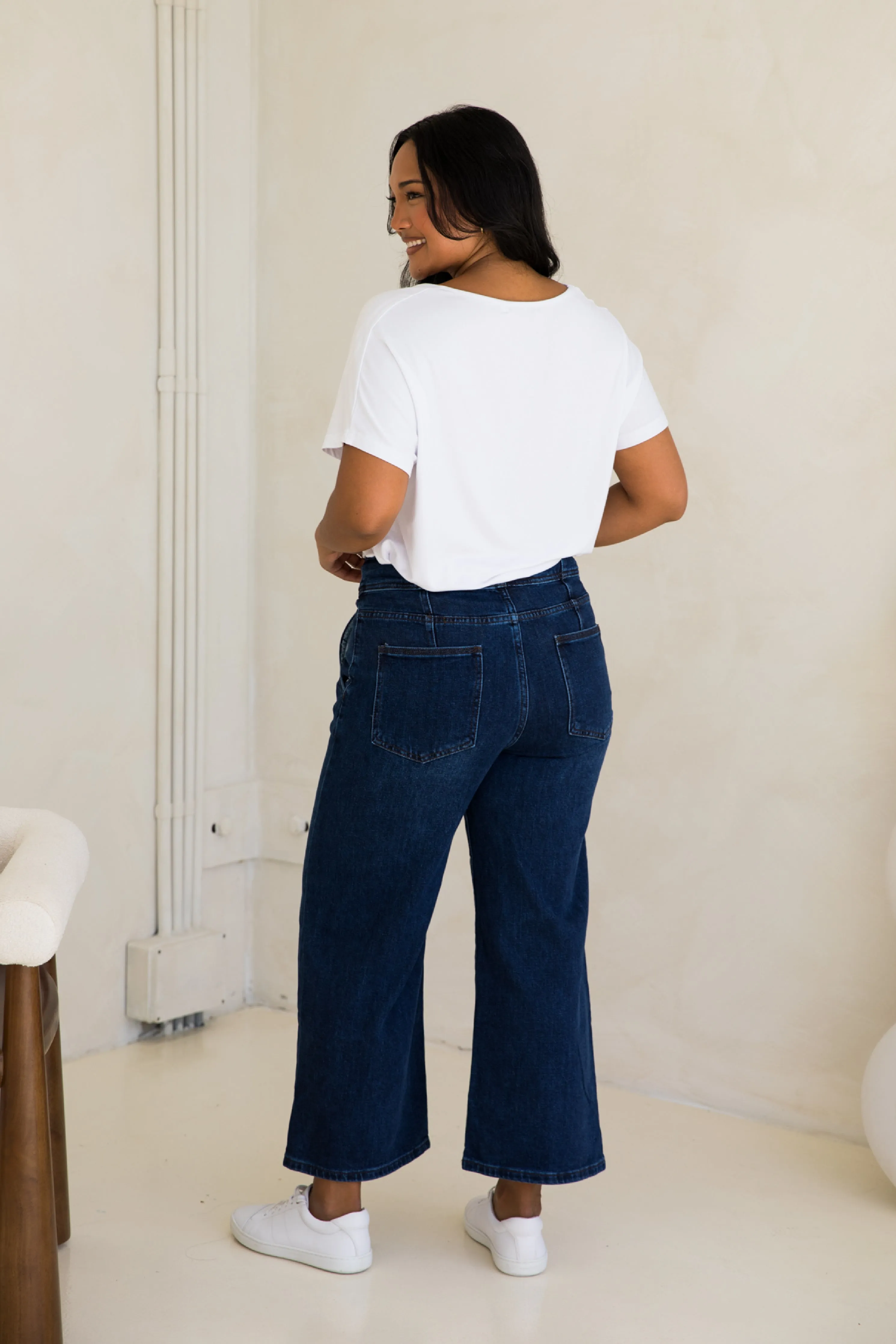 Wide Leg Jean | Dark Denim