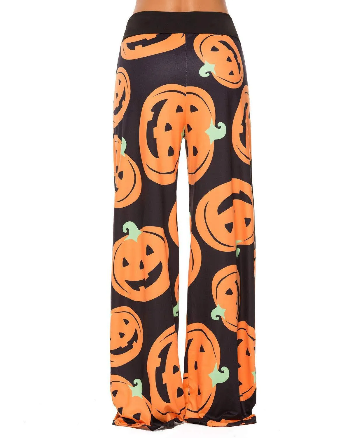 Women's Halloween Pumpkin Loose Casual Pants